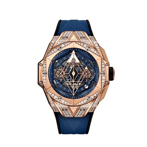 Hublot Big Bang Sang Bleu II King Gold Blue Pave 45mm