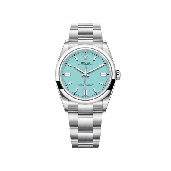 Rolex Oyster Perpetual 124300-0006 Mặt Số Xanh Tiffany Cọc Số Index 41mm