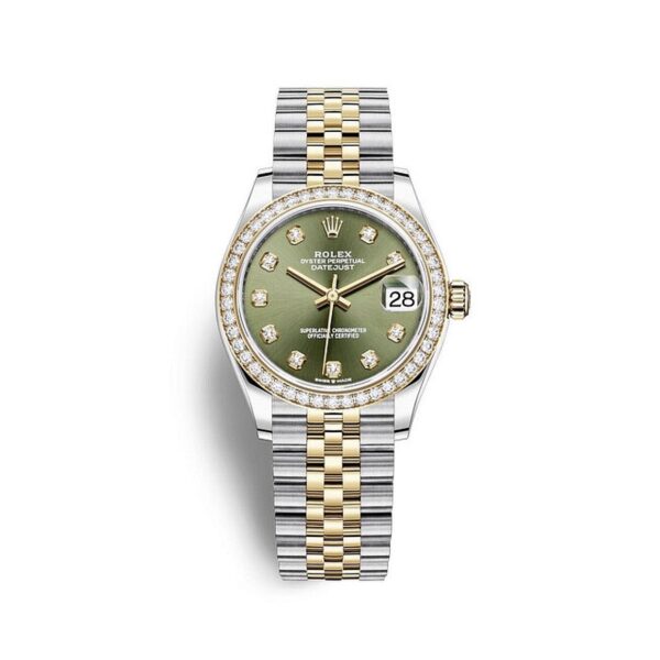 Rolex Datejust 278383RBR-0030 Mặt Số Olive Cọc Số Kim Cương 31mm