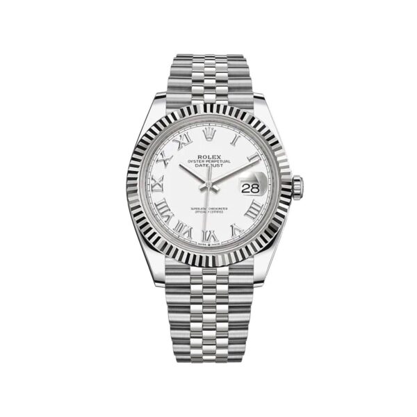 Rolex Datejust 126334-0024 Mặt Số Trắng Cọc Số La Mã 41mm