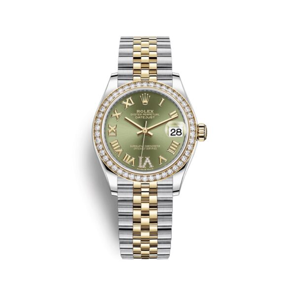 Rolex Datejust 278383RBR-0016 Mặt Số Olive Cọc Số La Mã 31mm