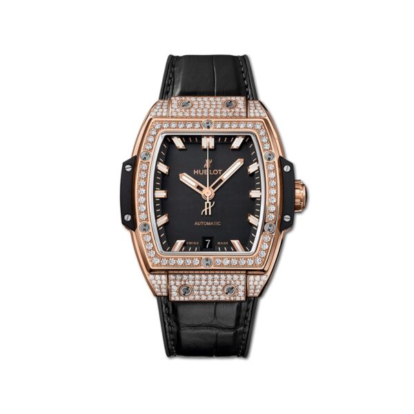 Hublot Spirit Of Big Bang King Gold Black Full Pave 39mm