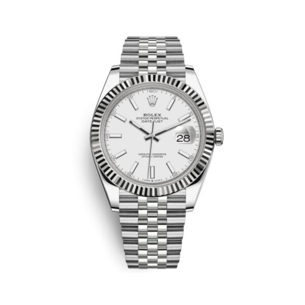 Rolex Datejust 126334-0010 Mặt Số Trắng Cọc Số Index 41mm