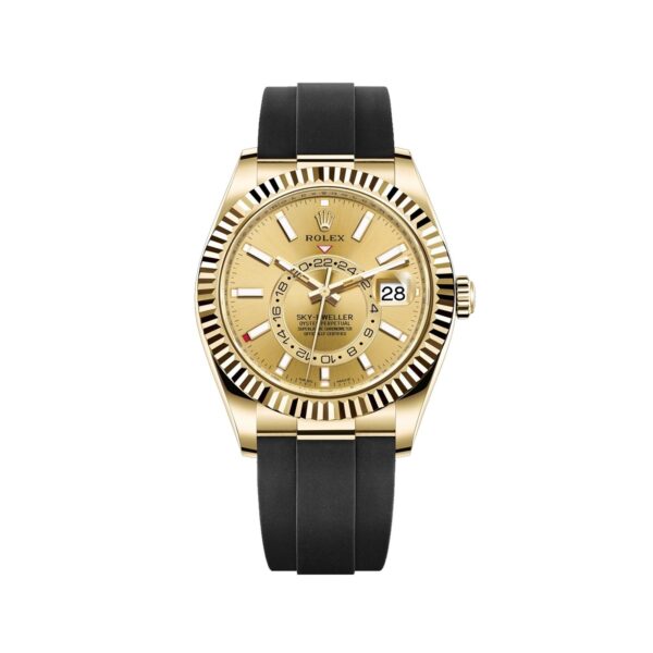 Rolex Sky-Dweller 326238-0007 Mặt Số Champagne Cọc Số Index 42mm