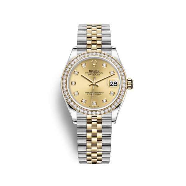 Rolex Datejust 278383RBR-0026 Mặt Số Champagne Cọc Số Kim Cương 31mm
