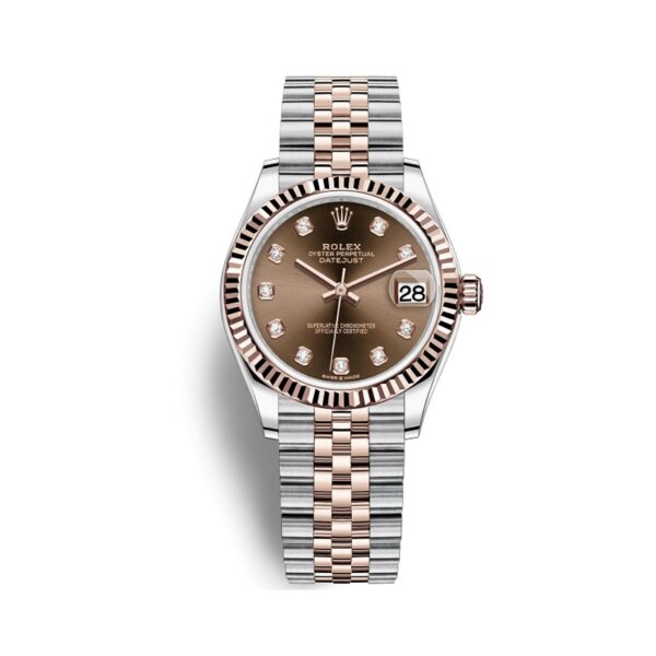 Rolex Datejust 278271-0028 Mặt Số Nâu Cọc Số Kim Cương 31mm