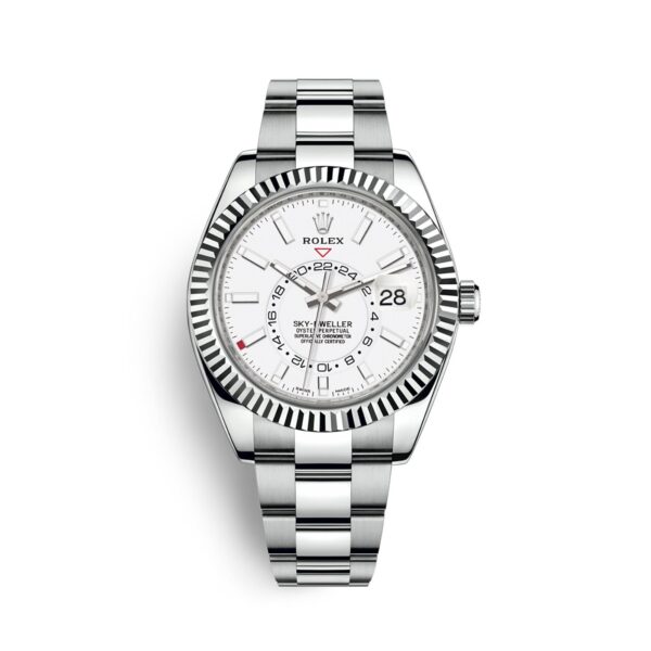 Rolex Sky-Dweller 326934-0001 Mặt Số Trắng Cọc Số Index 42mm