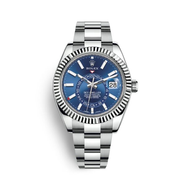 Rolex Sky-Dweller 326934-0003 Mặt Số Xanh Cọc Số Index 42mm