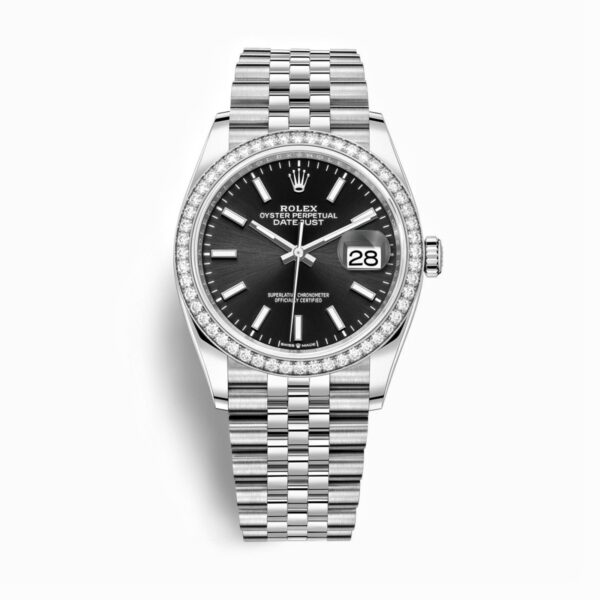 Rolex Datejust 126284RBR-0007 Mặt Số Đen Cọc Số Index 36mm