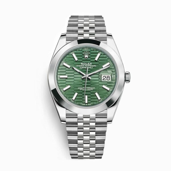 Rolex Datejust 126300-0022 Mặt Số Vân Gấp Nếp Cọc Số Index 41mm