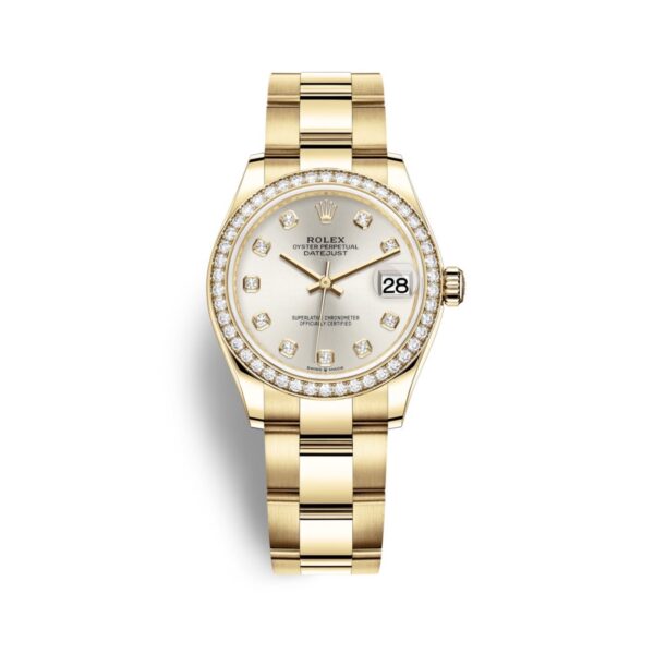 Rolex Datejust 278288RBR-0027 Mặt Số Bạc Cọc Số Kim Cương 31mm