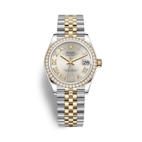 Rolex Datejust 278383RBR-0004 Mặt Số Bạc Cọc Số La Mã 31mm
