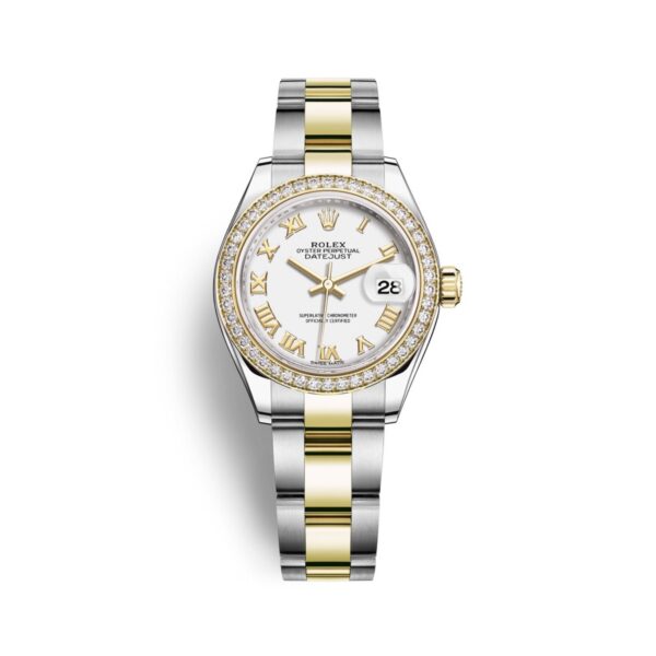 Rolex Datejust 279383RBR-0024 Mặt Số Trắng Cọc Số La Mã 28mm