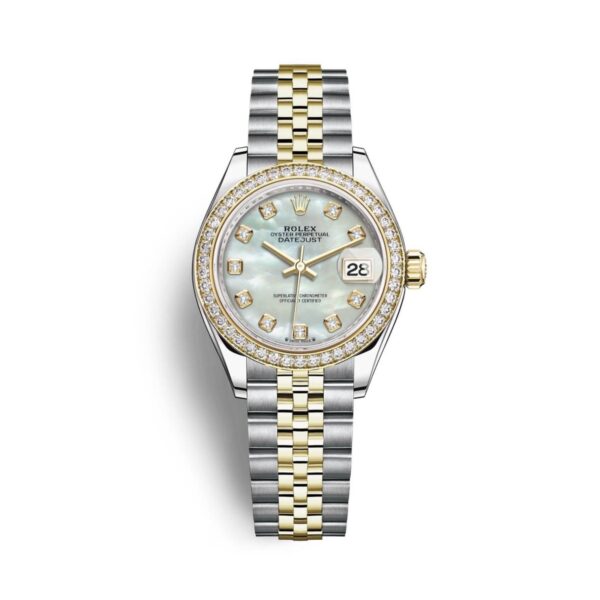 Rolex Datejust 279383RBR-0019 Mặt Số MOP Cọc Số Kim Cương 28mm