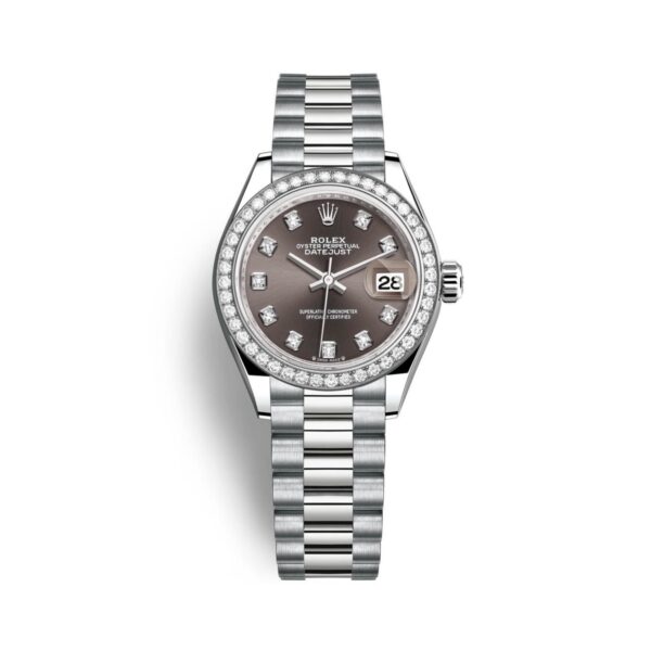 Rolex Datejust Ladies 279139RBR-0011 Mặt Số Nâu Trầm Cọc Số Kim Cương 28mm