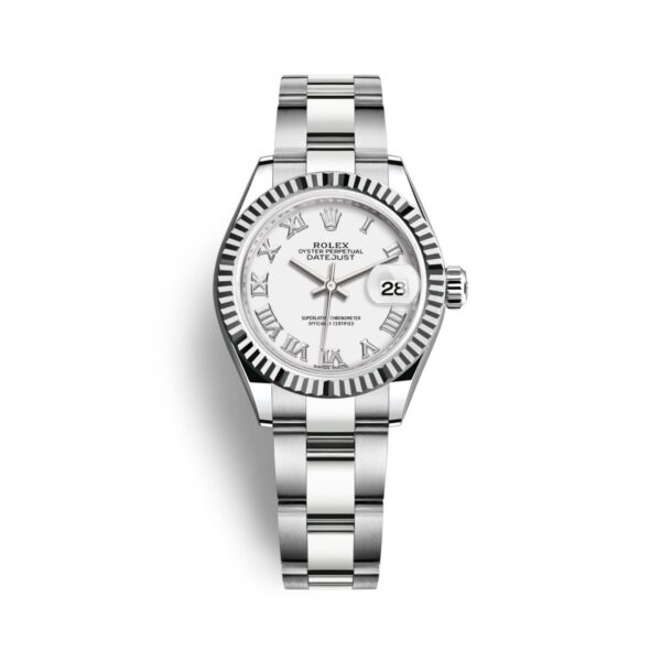 Rolex Datejust Ladies 279174-0020 Mặt Số Trắng Cọc Số La Mã 28mm