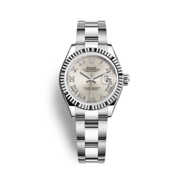 Rolex Datejust Ladies 279174-0008 Mặt Số Bạc Cọc Số La Mã 28mm