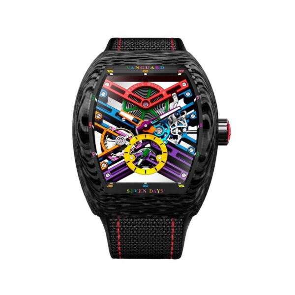 Franck Muller Vanguard Skeleton Carbon Color Dream V45 S6 SQT COL DRM CARBONE NR 44 x 53.7mm