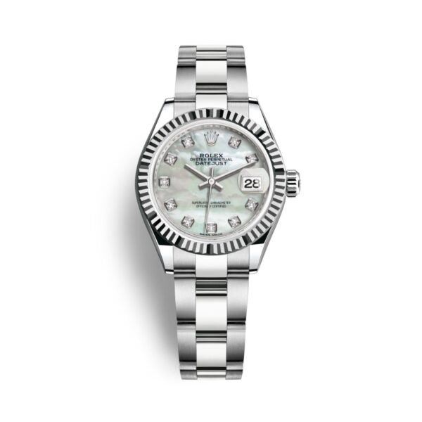 Rolex Datejust Ladies 279174-0010 Mặt Số MOP Cọc Số Kim Cương 28mm