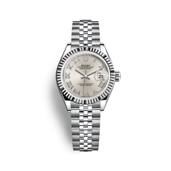 Rolex Datejust Ladies 279174-0007 Mặt Số Bạc Cọc Số La Mã 28mm